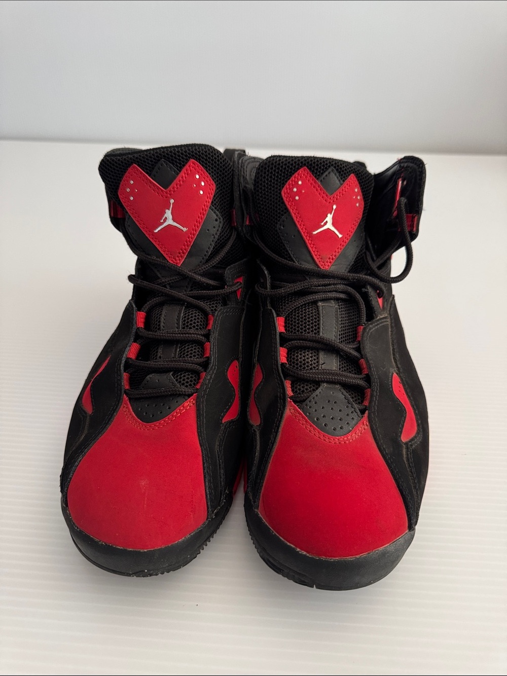 Jordan Men's High-Top Basketball Sneakers - Black & Red
